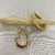 Argola Gota Martelada Média Banhada No Ouro - ARM218 - comprar online