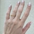 Anel Zig Zag Com Zircônias Banhada No Ouro - AN1328 - comprar online