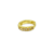 Piercing argola cravejada helix 6mm prata/dourado - PC107