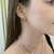Brinco Orgânico Dois Tons Banhado No Ouro Com Ródio - BR3051 - LAURA ASSUNÇÃO SEMIJOIAS 