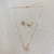 Imagem do Conjunto Pizza Cravejada Com Zircônias Banhado No Ouro/Ródio - CJ532