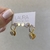 Kit Trio Argola Com Pingente De Coração E Dois Brincos De Coração Cravejado E Liso Banhado No Ouro - KTBR334 - LAURA ASSUNÇÃO SEMIJOIAS 