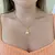 Colar Com Pingente De Menina Cravejada Com Zircônias Banhado No Ouro - PG390G - LAURA ASSUNÇÃO SEMIJOIAS 