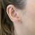 Brinco Mini Earcuff de Corações Esmaltados em Tons de Rosa Banhado a Ouro - BR3132 - comprar online