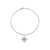 Pulseira Estrela Cravejada Banhada no Ródio - PL651