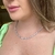 Choker Rivieira Pedras Quadradas Banhada No Ródio - CK814 - LAURA ASSUNÇÃO SEMIJOIAS 