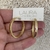 Argola Média Tubo Liso Quadrado Banhada No Ouro - ARM228 - comprar online