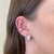 Piercing Fake Uma Fileira Com Zircônias Formato Baguete Banhado No Ouro/Ródio - PF279 - LAURA ASSUNÇÃO SEMIJOIAS 