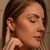 Brinco Ear Cuff Pontos de Luz Redondos e Retangulares Dourado- BR2070 na internet