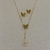 Conjunto Gravatinha Borboleta Lisa E Cravejada Banhada No Ouro/Ródio - CJ488 na internet