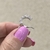 Imagem do Piercing Fake Com Seis Zircônias Ovais Banhado No Ouro/Ródio - PF242