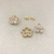 Brinco Florzinha Cinco Gotinhas Zircônias Cravejada Em Volta Banhado No Ouro - BR2766 - loja online