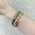 Bracelete Martelado Prata/Dourado - PL1196