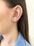 Brinco Ear Hook Liso Banhado No Ouro/ Ródio - BR808 - LAURA ASSUNÇÃO SEMIJOIAS 