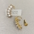 Brinco Ear Cuff Pérolas Com Mini Losangos Cravejados Banhado No Ouro - BR2946 - comprar online