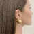 Argola Oval Lisa P/M/G Banhada No Ouro - ARG138/ARM277/ARP1192 na internet