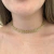 Choker Malha Relógio Banhado No Ouro/Ródio - CK799