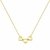 Colar três corações lisos dourado/prata - CL798
