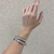 Pulseira Snake Dupla 9 MM Banhada no Ródio - PL940 na internet