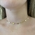 Choker Corações No Fio Veneziano Banhado No Ródio/Ouro- CK498