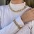 Pulseira De Corrente Elos Iguais Banhada a Ouro - PL584 - comprar online