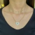 Choker com Pontos de Luz Penduradinhas na parte da frente Banhada a Ouro ou Ródio - CK618 - comprar online