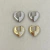 Argola Em Formato Coração Cravejada Na Parte da Frente Banhada No Ouro/Ródio - ARP1064 - comprar online