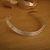 Choker Aro Texturizado 1 Cm Espessura Banhado No Ouro/Ródio - CK849 - loja online