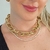Choker Corrente Grossa Banhado No Ouro - CK552 na internet