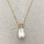 Colar Com Pingente De Pérola Barroca Com Base De Zircônias Lilás e Rosa Banhado No Ouro - CL2331 - comprar online