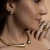 Brinco Triangular Fosco Acetinado Banhado No Ouro Com Prata - BR3768 na internet