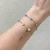 Pulseira Corações No Fio Veneziano Banhado No Ródio/Ouro - PL1281