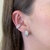 Piercing Fake Com Seis Zircônias Ovais Banhado No Ouro/Ródio - PF242 - LAURA ASSUNÇÃO SEMIJOIAS 