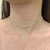 Choker riviera fina maleável banhada a ouro ou ródio - CK525 - comprar online