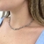 Choker Elos Iguais Entrelaçados Banhado No Ouro/Ródio - CK802 - loja online