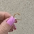 Piercing Fake Uma Fileira Com Zircônias Formato Baguete Banhado No Ouro/Ródio - PF279 - loja online