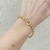 Pulseira De Corrente Elo Português Fecho Boia Banhada No Ouro - PL1096