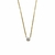 Colar ponto de luz de zircônia 6mm banhado a ouro ou ródio branco - CL1221