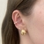 Piercing Fake Uma Fileira Cravejada Com Zircônias Banhado No Ouro/Ródio - PF261