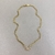 Colar Personalizado Inicial Cravejado No Cordão Elo Grumet Banhado No Ouro/Ródio - CL2034 - comprar online
