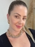 Choker Corrente Média Banhado No Ouro/Ródio Branco - CK504 - comprar online