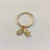 Anel Casal de Filhos de Penduricalho Banhado a Ouro - AN1304