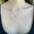 Colar ponto de luz de zircônia 6mm banhado a ouro ou ródio branco - CL1221 - comprar online