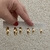 Argola Tubo Liso Quadrado P/M/G Banhada No Ouro - ARG139/ARM278/ARP1193 - loja online