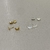 Brinco de Lua Texturizado com Tarraxinha Baby Banhado a Ouro ou Ródio - BR3114 - LAURA ASSUNÇÃO SEMIJOIAS 