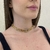 Choker Malha Relógio Com Peça Central Retangular Vazada Banhada No Ouro/Ródio - CK882 - LAURA ASSUNÇÃO SEMIJOIAS 