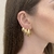 Argola Oval Lisa P/M/G Banhada No Ouro - ARG138/ARM277/ARP1192