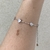 Pulseira Corações No Fio Veneziano Banhado No Ródio/Ouro - PL1281