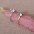 Anel Solitário 8MM Aro Cravejado De Zircônias Banhado No Ouro/Ródio - AN1047 - comprar online
