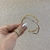 Bracelete Ondulado Banhado No Ouro/Ródio Branco - PL1333 - comprar online